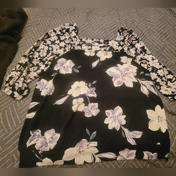 Ricki's 3/4 sleeve square neck blouse, size M - Picture 1 of 8